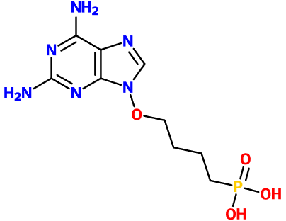 (image for) MC080236 {4-[(2,6-Diamino-9H-purin-9-yl)oxy]butyl}phosphonic acid